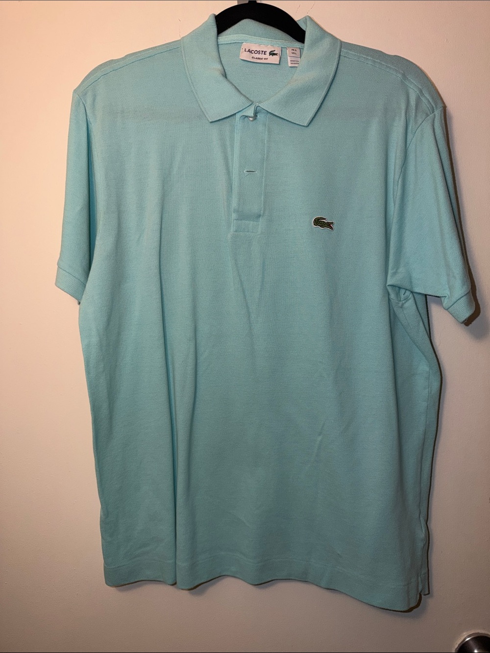 Lacoste Light Aqua Short-Sleeve Polo